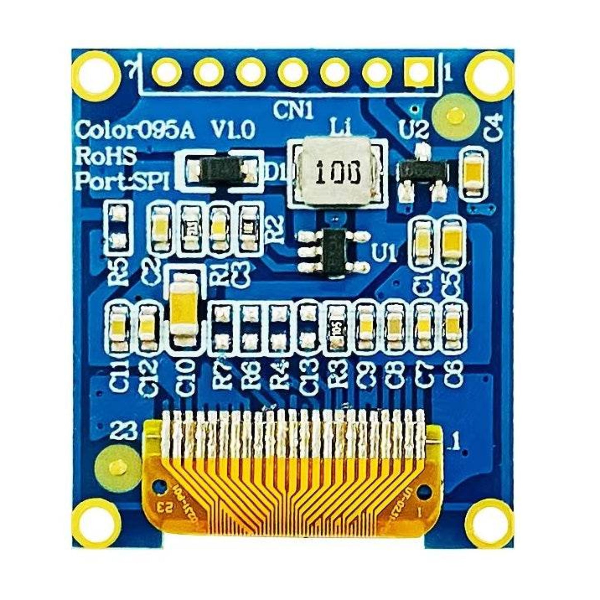 0.95 inch OLED module SSD1331 SPI display with 7-pin interface and colorful RGB support.