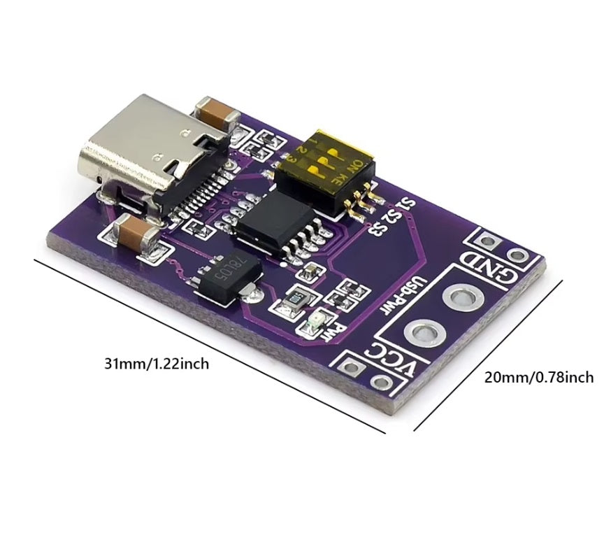 type-c to 15v module hk