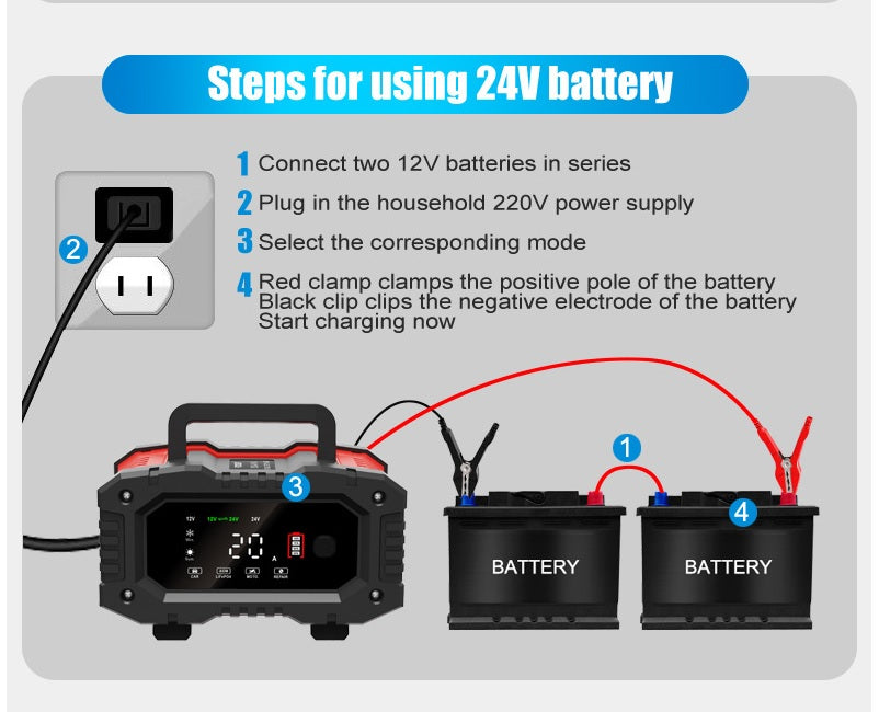 12-24V汽車電池充電器