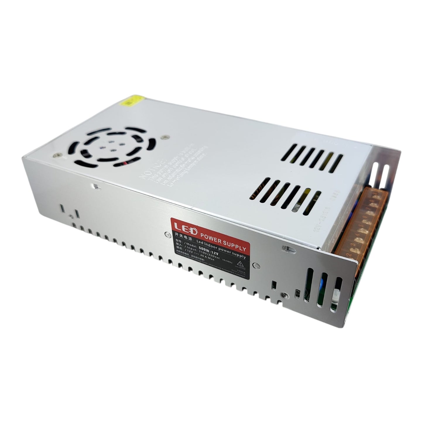 Maximum capacity 12V 40A industrial power supply for extensive enterprise networks.