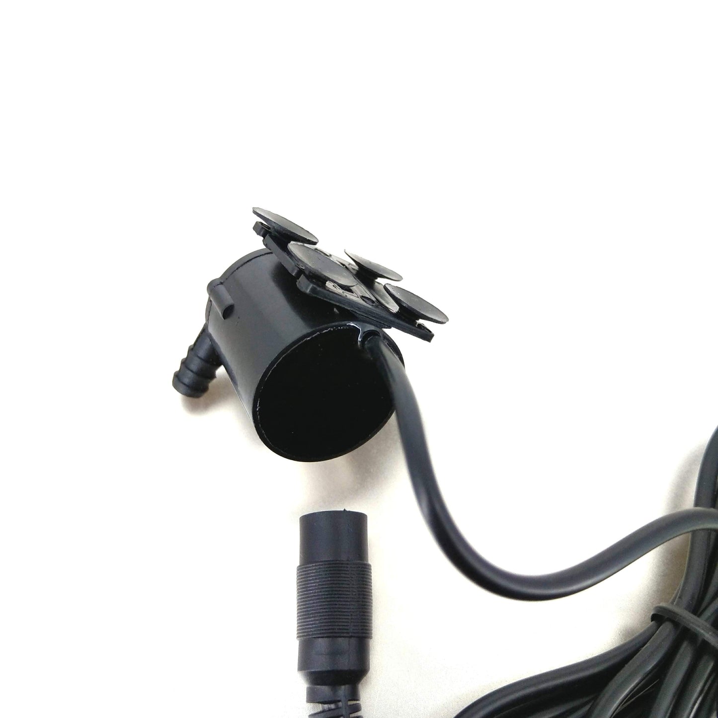 JT-160 micro pump submerged in a home aquarium filtering water.