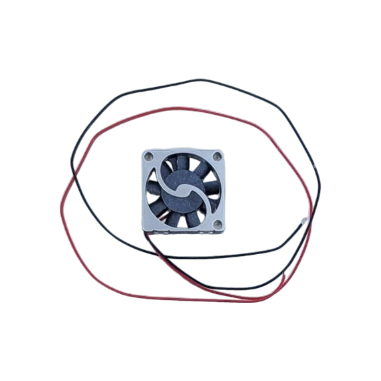 18x18x4mm 5V 直流微型散熱風扇頂部視圖,展示其極致細小的扇葉及外框,適合香港 DIY 創客。