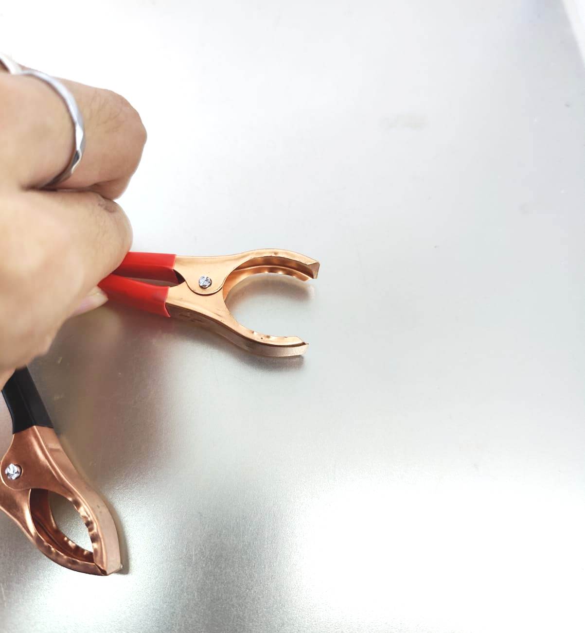 DC 5.5mm x 2.1mm Female to Alligator Clip