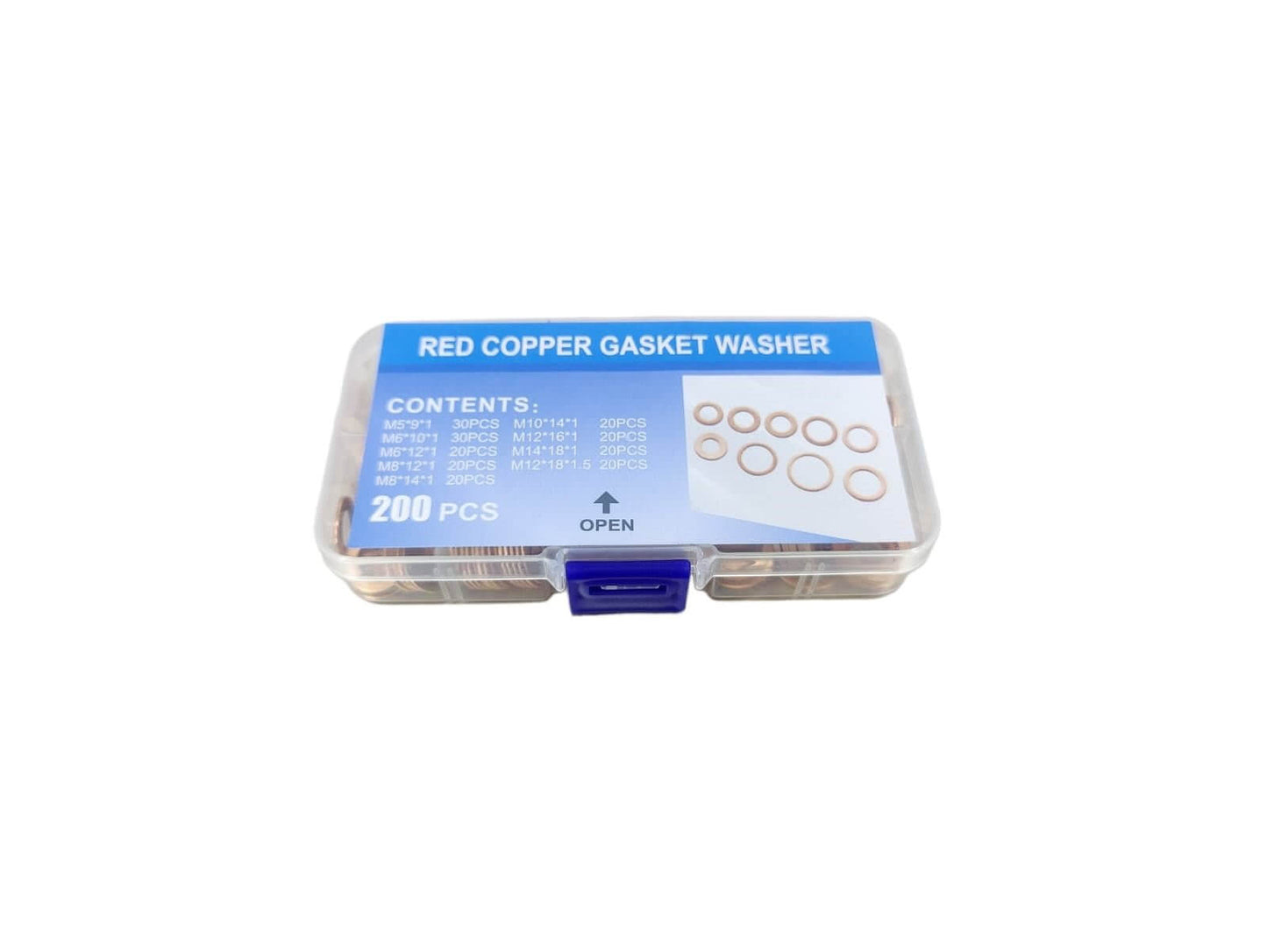 200pcs Red Copper Gasket Washer Set - Sun Cheong Computer Company Limited
