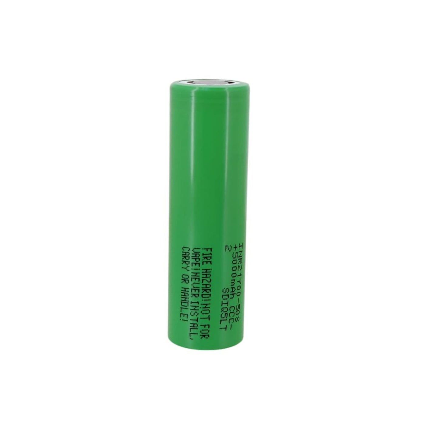 High-capacity 21700 lithium battery, 5000mAh, designed for high-discharge applications and long-lasting energy.