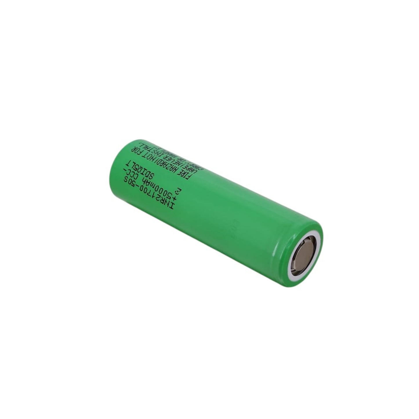 High capacity 21700 lithium battery with 5000mAh and 45A discharge rate, ideal for electronic devices.