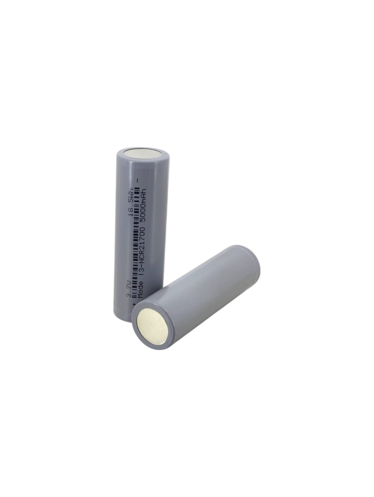 2pcs NCR21700 5000mAh lithium batteries, rechargeable Li-ion cells for toys and electronics.