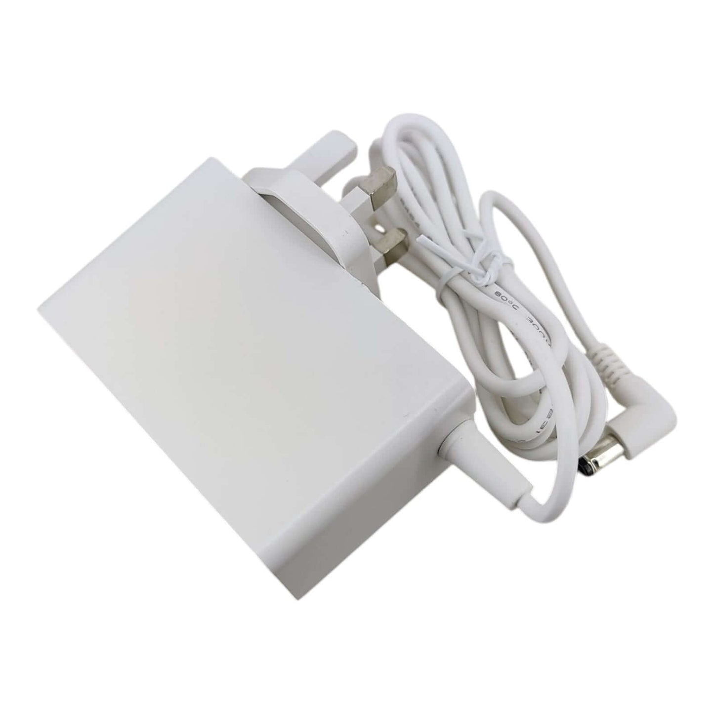 24V 1.5A AC/DC power adapter with UK plug and 5.5x2.1mm DC output for electronic devices.