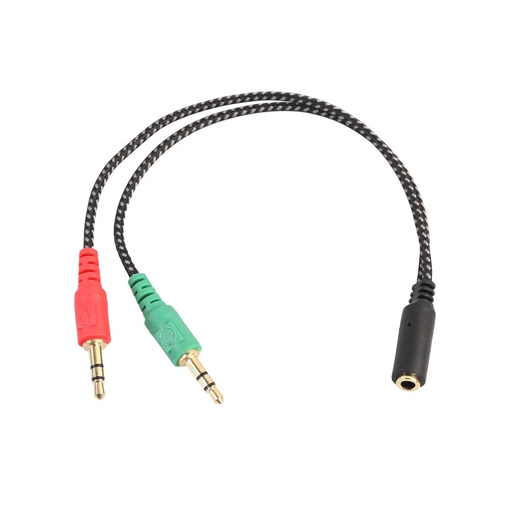 3.5mm Audio Female to 2 x 3.5mm Male Adapter