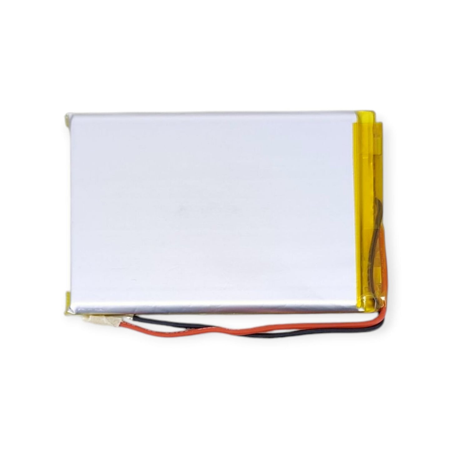 Front view of a 3.7V 4000mAh rectangular lithium polymer battery pack.