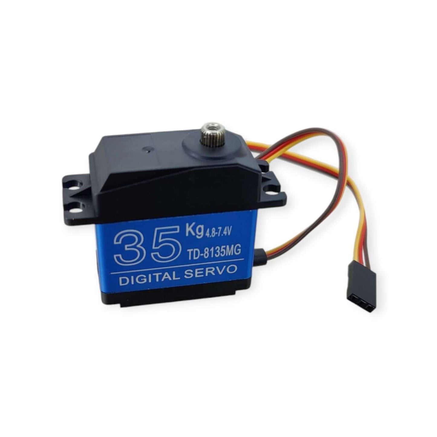 35kg High-Torque Metal Gear Digital Servo TD-8135MG for robotics and RC models, showcasing power and precision.