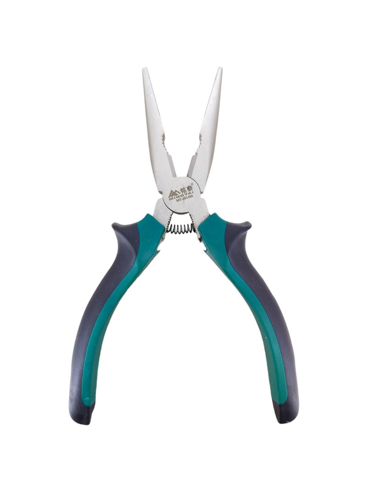 6 inch needle nose pliers with ergonomic rubber handle for precise handling and industrial use.