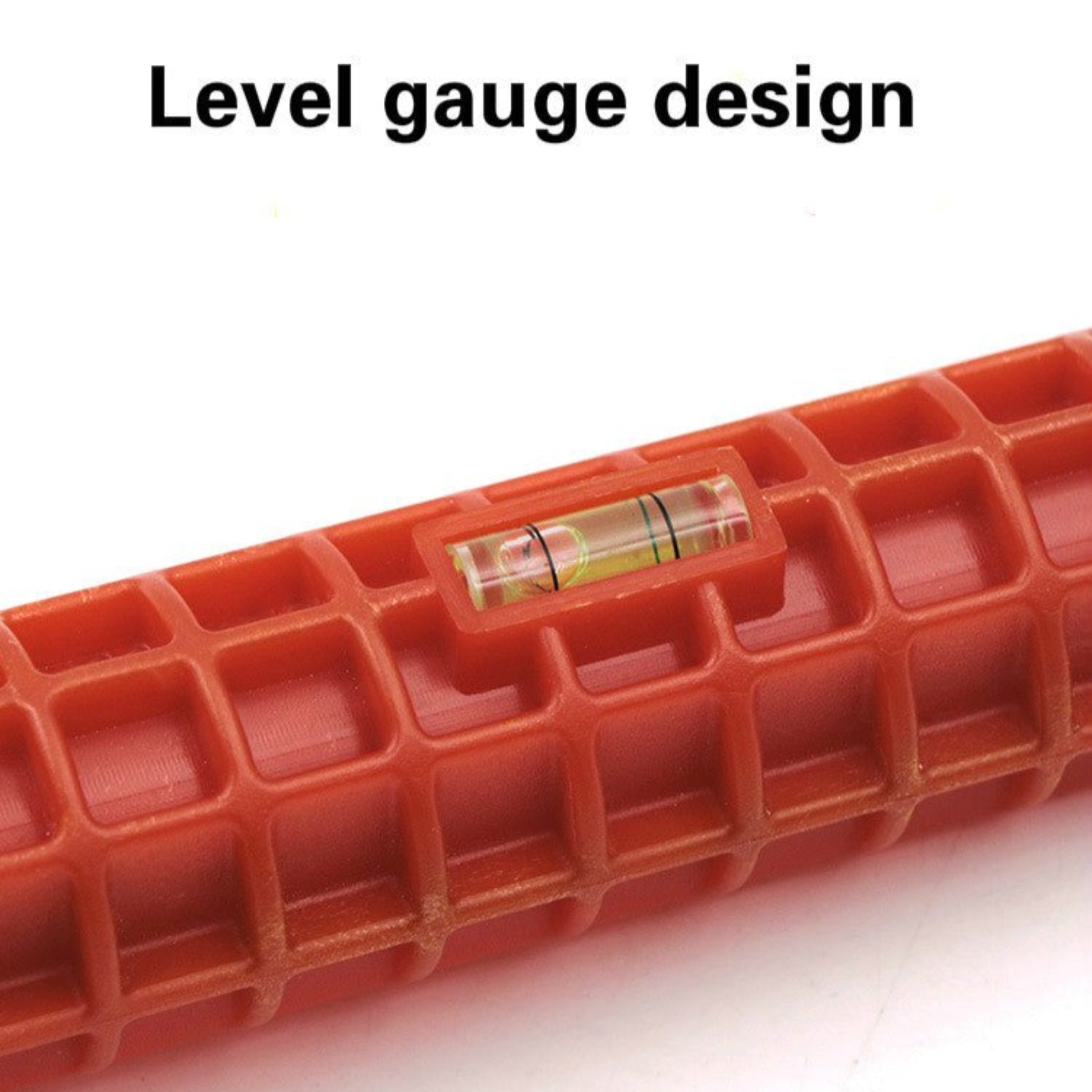 Close-up of the level gauge design on the 8-in-1 Faucet & Sink Installer Tool for precise alignment.