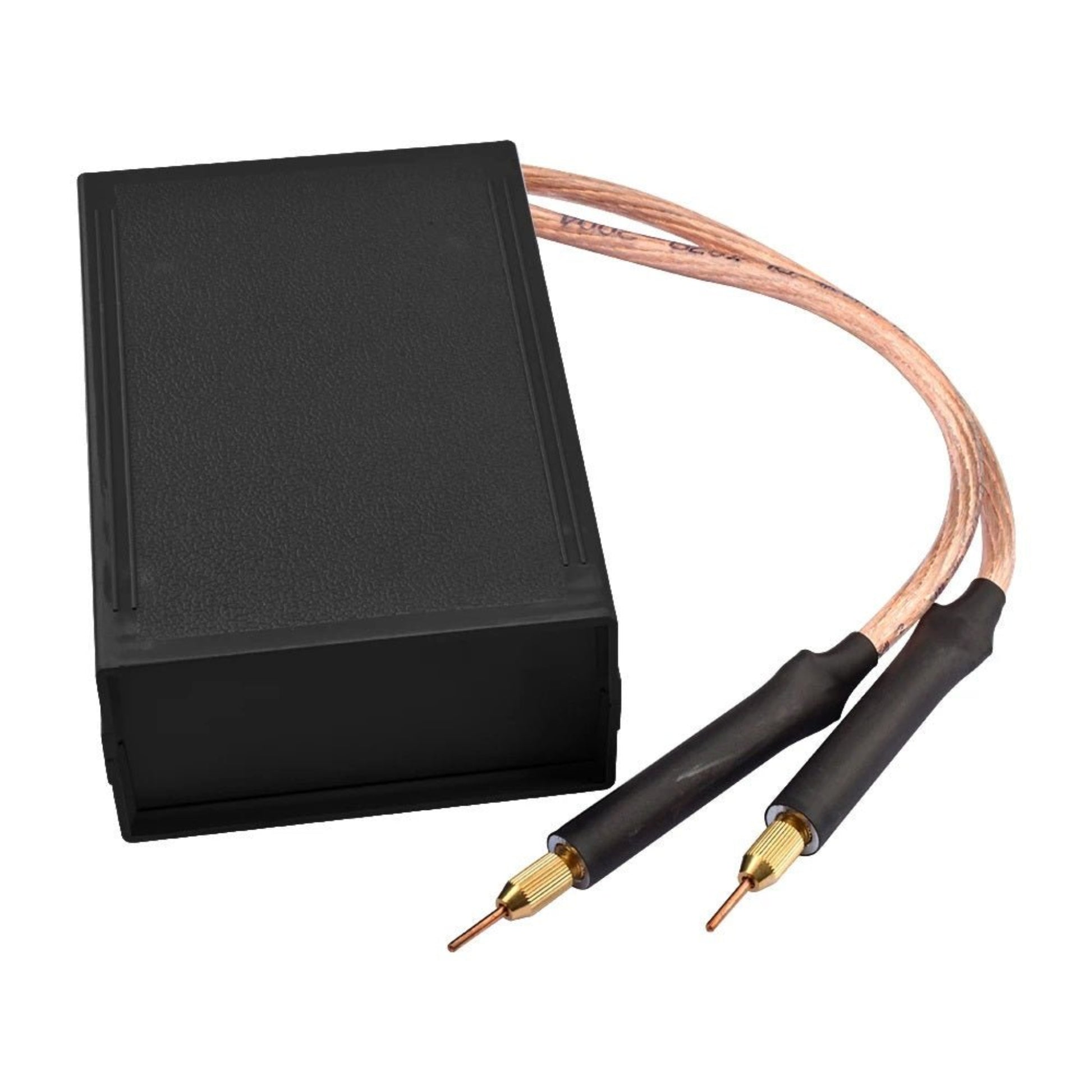 Power Spot Welding Machine with leads for 18650 battery welding, portable and rechargeable, ideal for repairs.