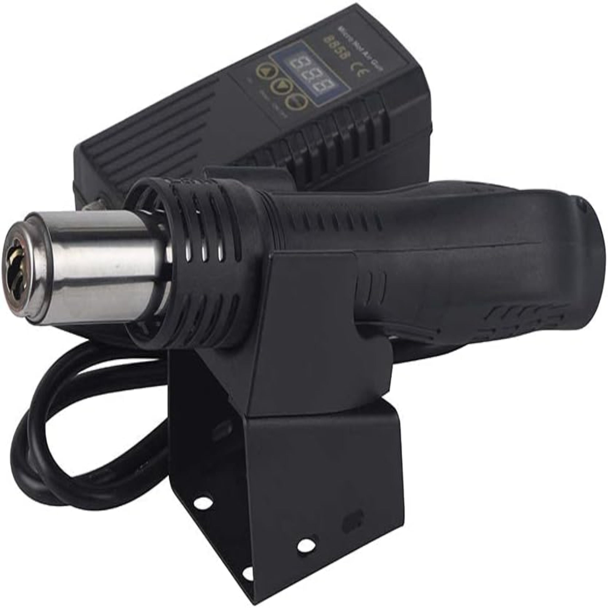 8858 700W Digital Hot Air Rework Station with handle and control unit for precision electronic repairs.