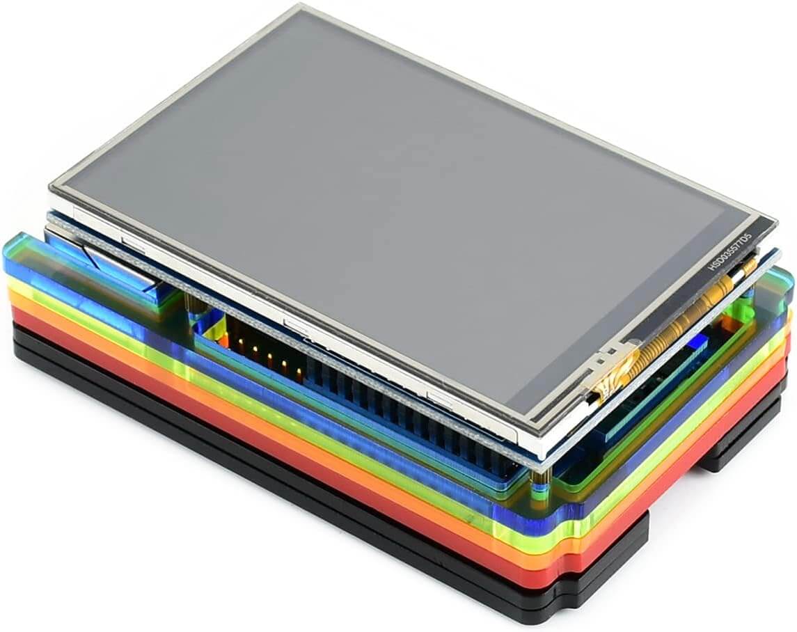 Colorful Rainbow Acrylic Case for Raspberry Pi 4, with Cooling Fan - Sun Cheong Computer Company Limited