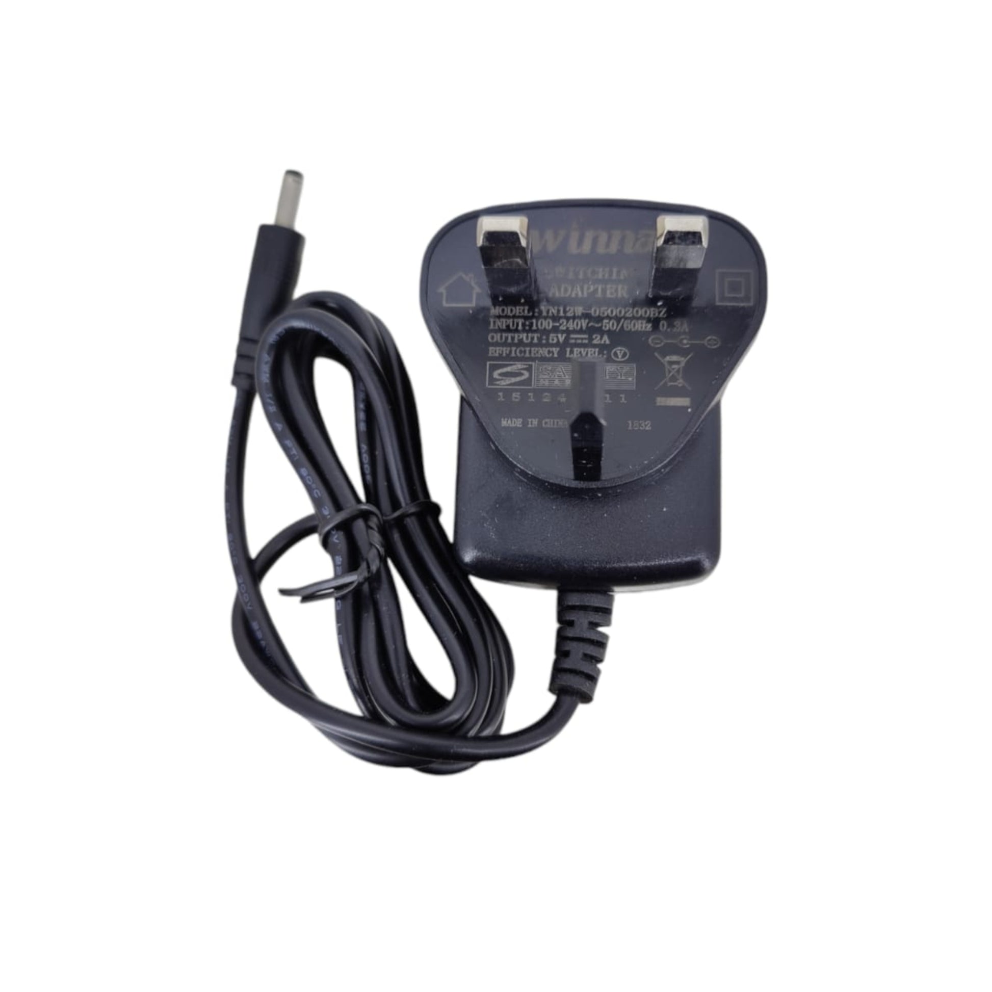 DC 5V 2A Power Adapter with 3.5mm x 1.35mm connector, ideal for various devices.
