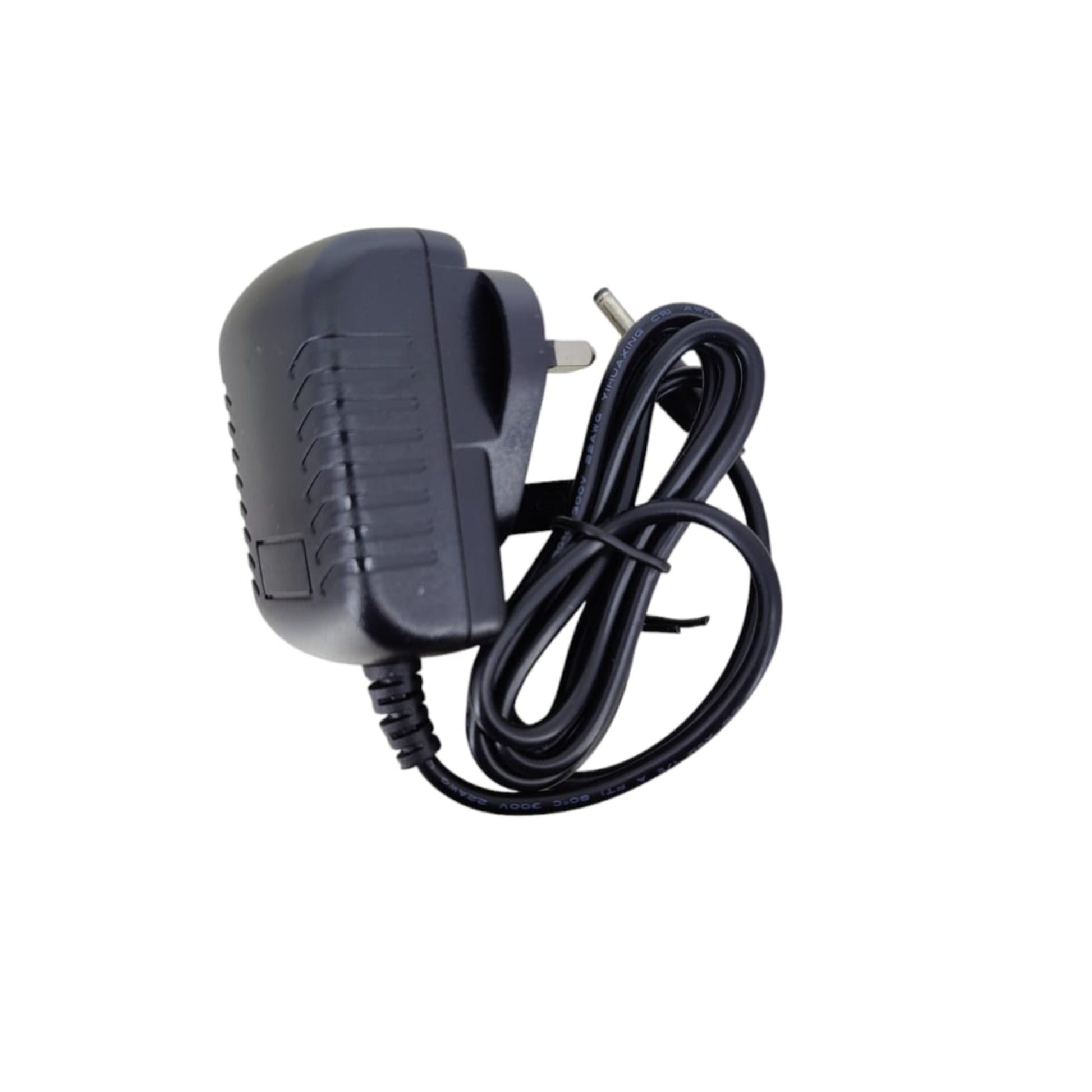DC 5V 2A power adapter charger with a black design and cable, ideal for various devices.