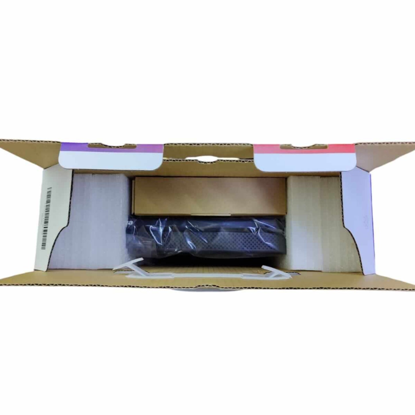 Dahua NVR4104HS-P-4KS3 in its packaging, showcasing the compact design and included components.