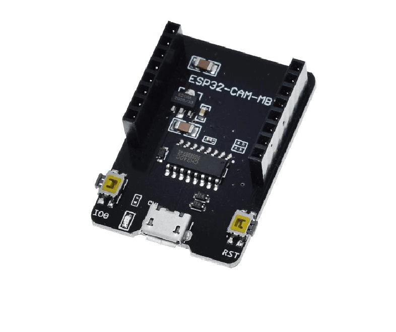 ESP32-CAM-MB CH340 USB module for programming ESP32-CAM with micro USB interface.
