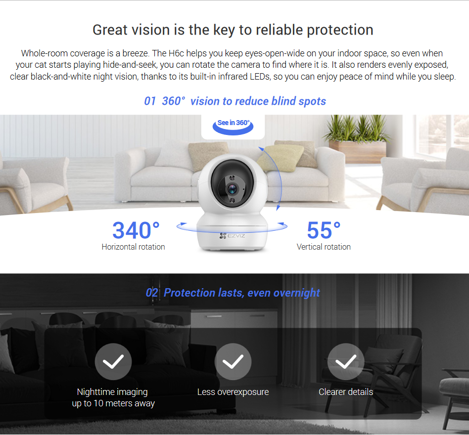 EZVIZ H6C Pro 1080P TYPE-C INDOOR CAM