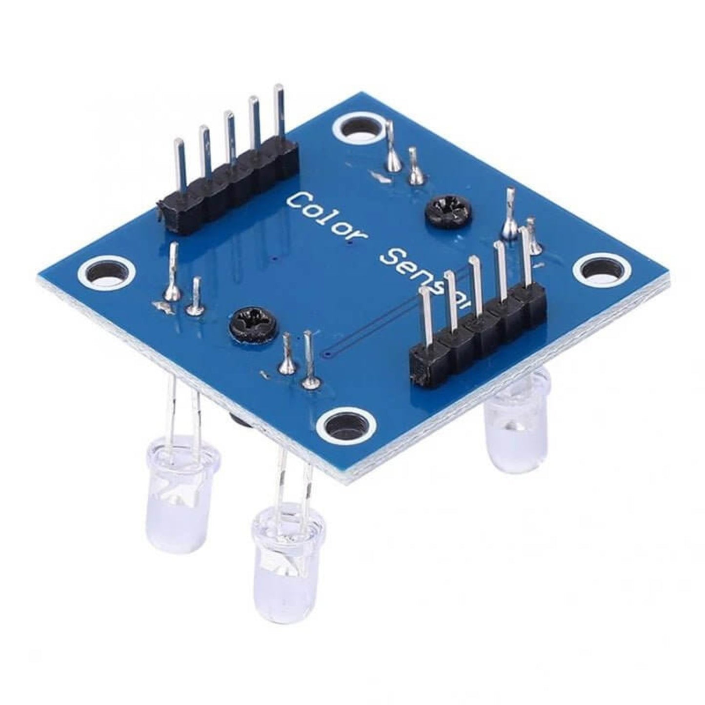 GY-31 TCS3200 Color Recognition Sensor Module with LED lights for color detection, 34x34mm size.