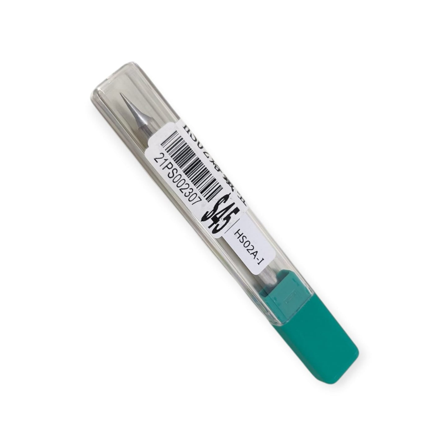 Original packaging for HS02A-I soldering tip, ideal for fine soldering tasks.