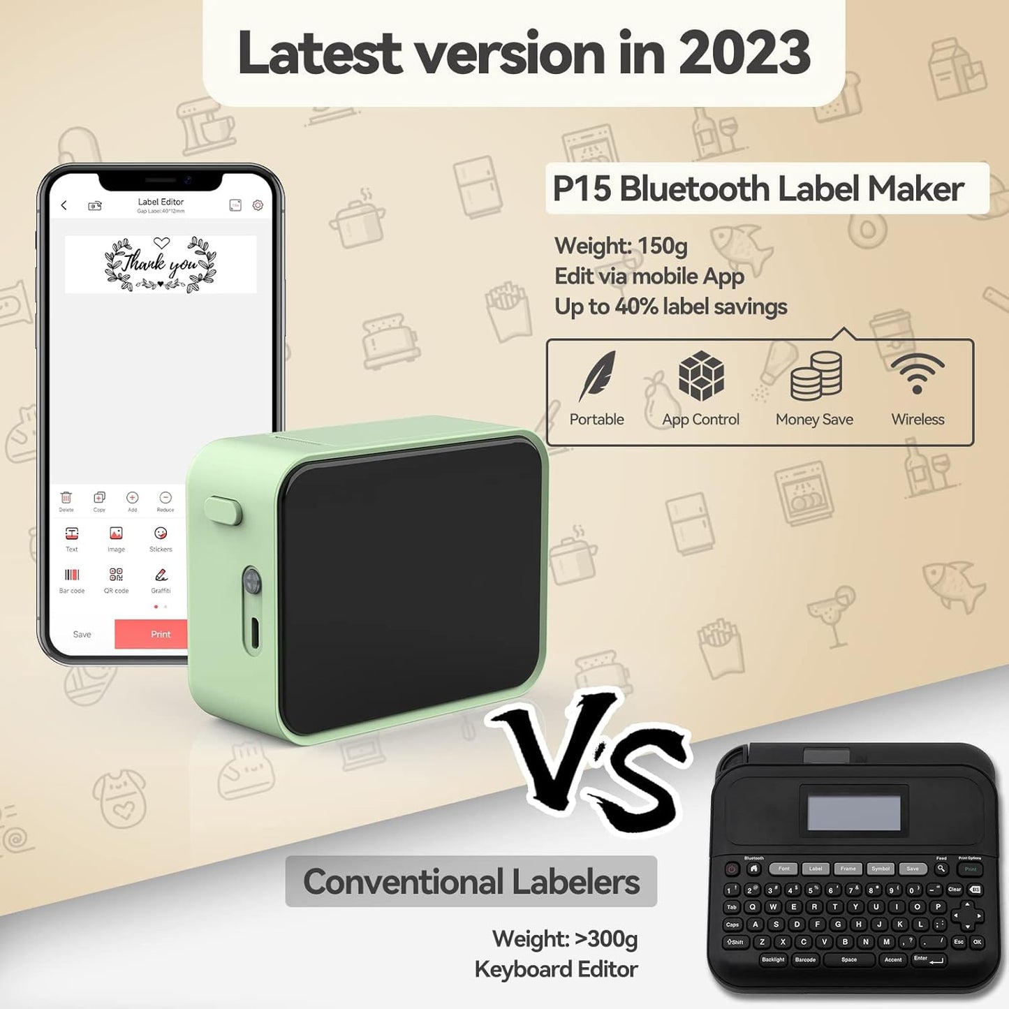 P15 Label Printer