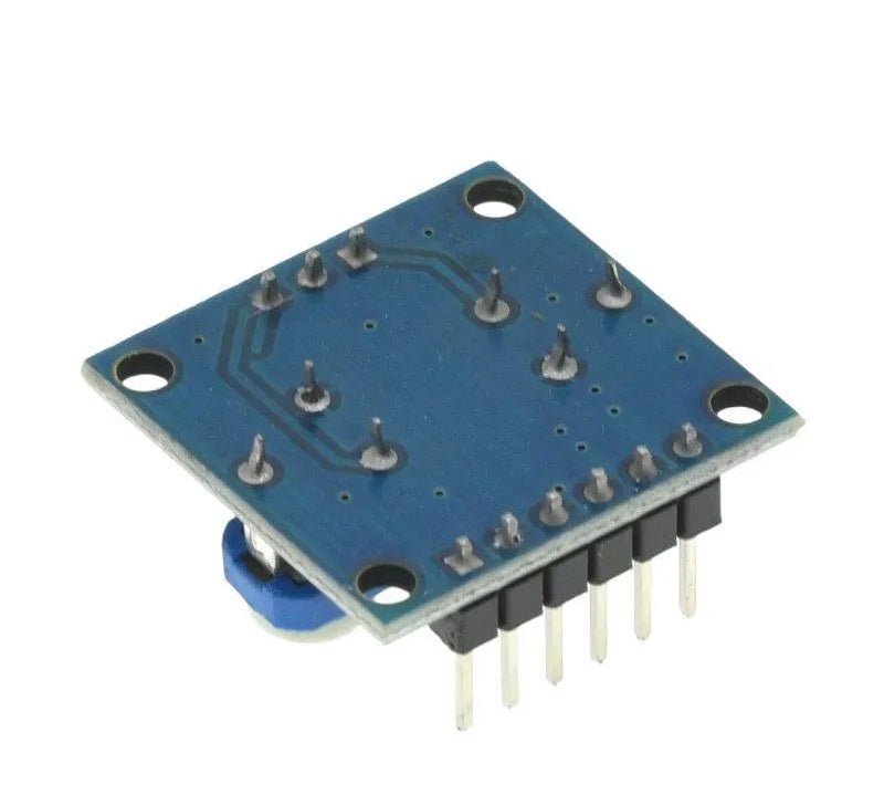 PAM8406 stereo noiseless power amplifier module with compact design for audio devices.