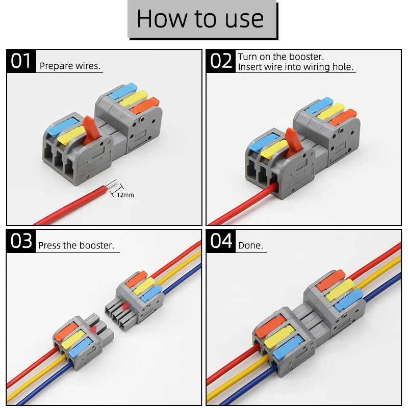 快速對接端子(組合式10pcs) Docking Quick Wire Connector 10pcs