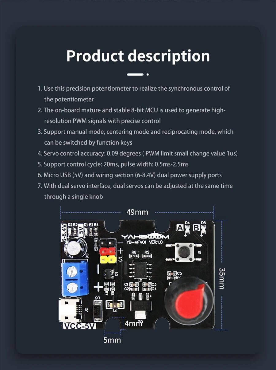 Single - channel Servo Debugging Board - Sun Cheong Computer Company Limited