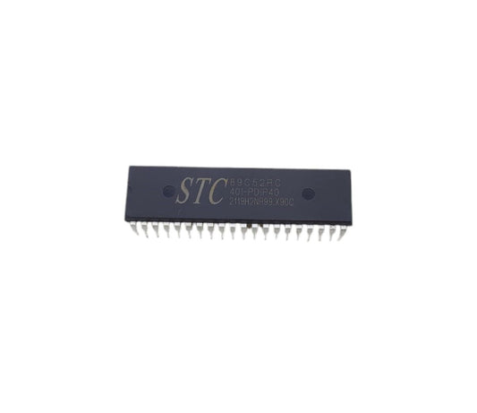 STC89C52RC Microcontroller, Enhanced 8051 MCU with 8KB Flash and 4KB EEPROM for automation projects.