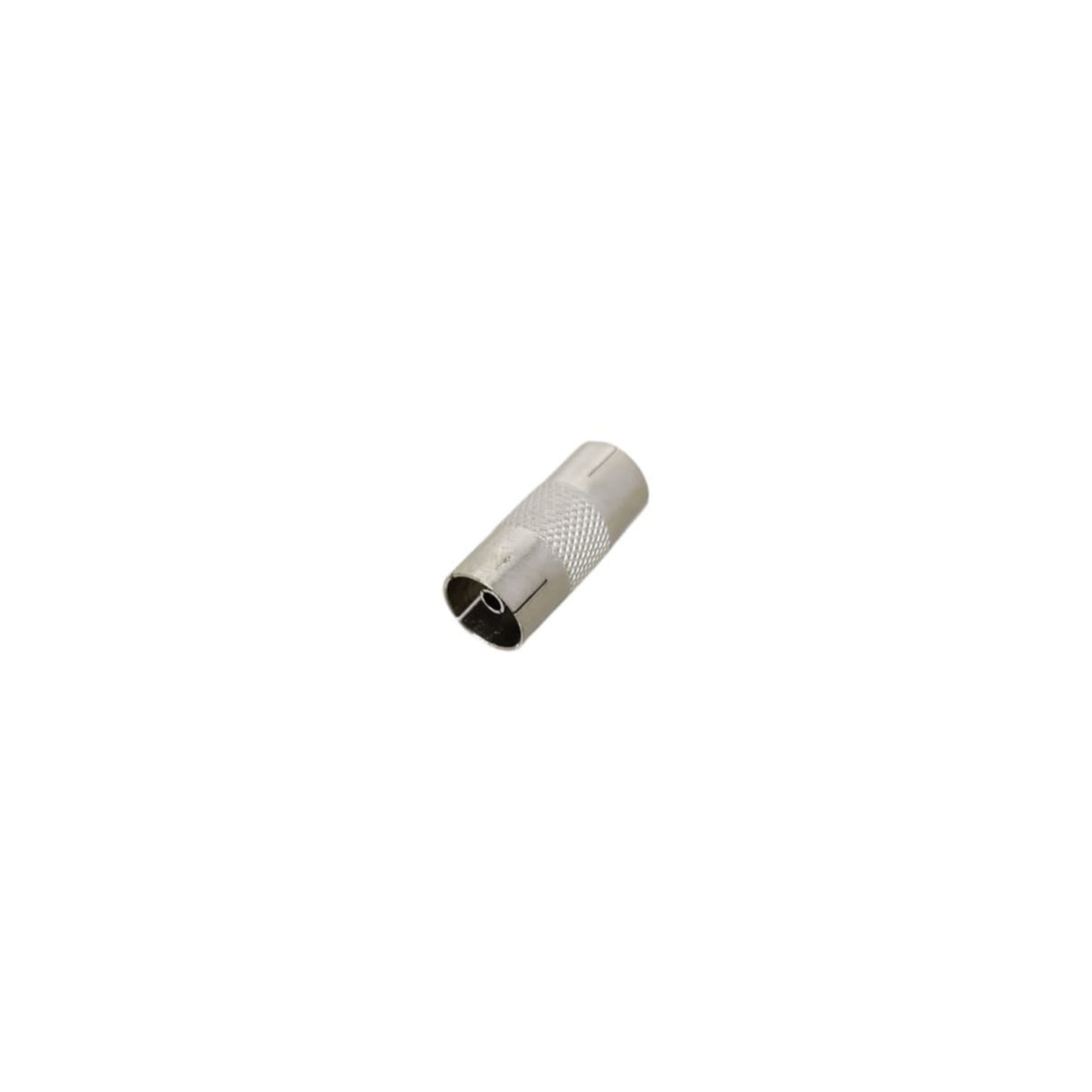 TV Coax Aerial Female to Female Adapter for RF coax antenna signal transmission equipment.