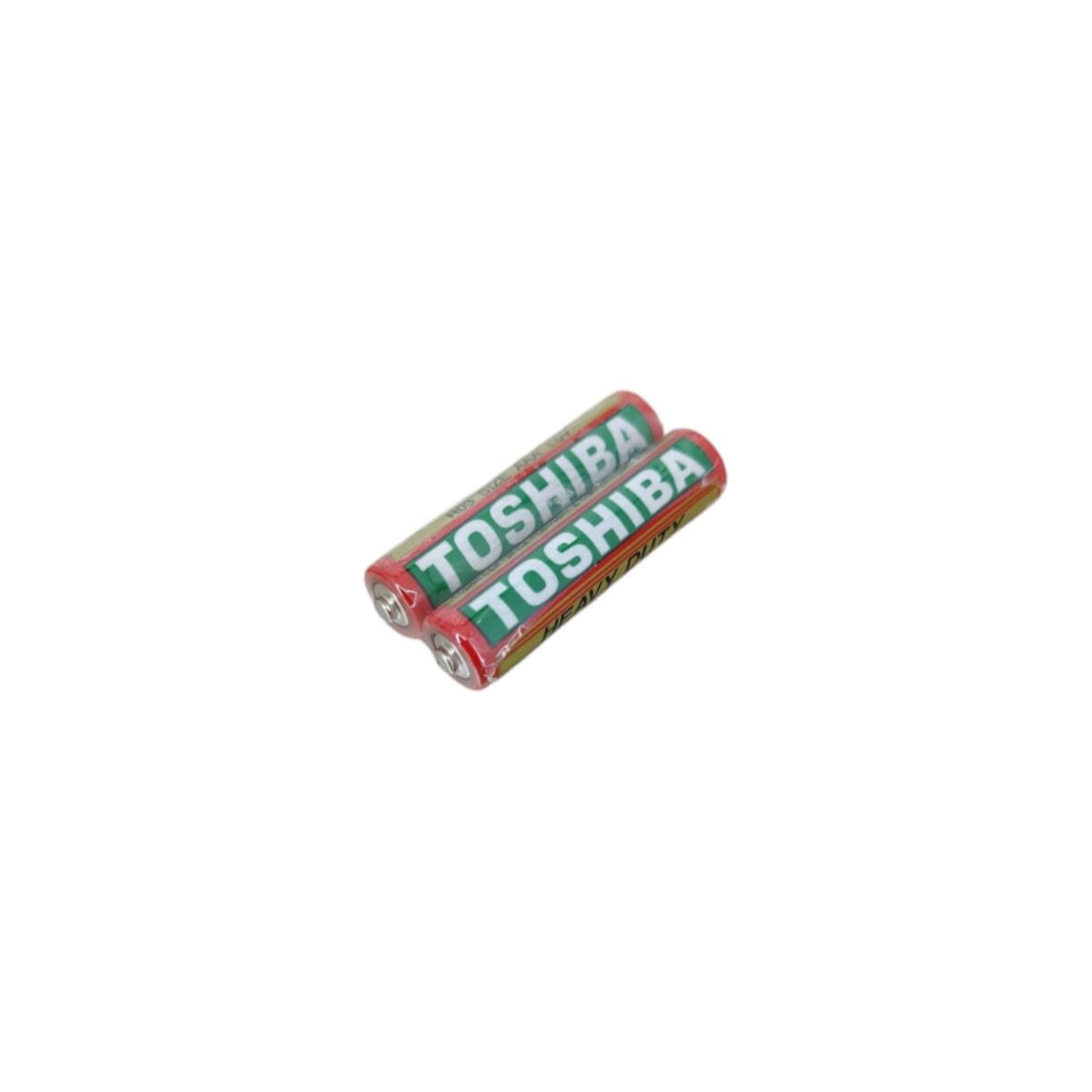 Toshiba AAA batteries 2-pack with reliable power for remote controls, toys, and cameras.