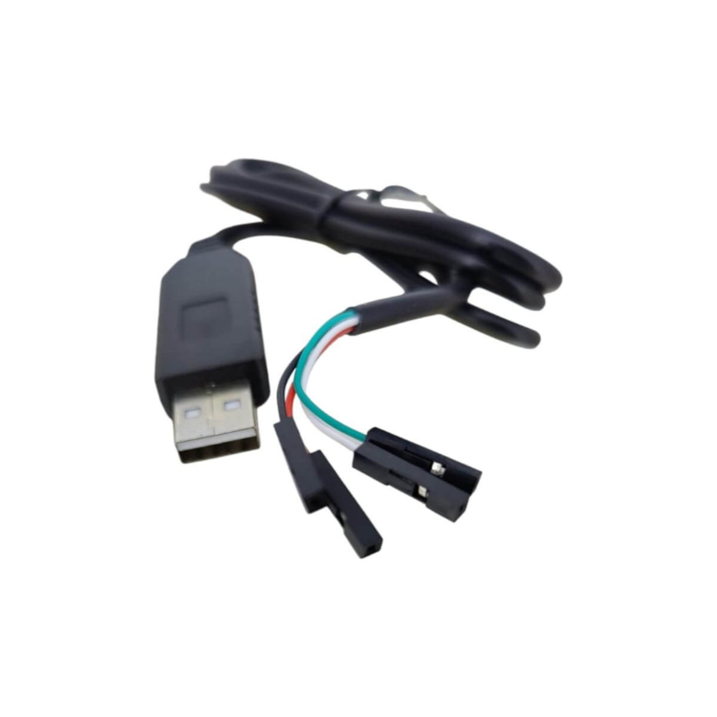 USB to TTL Serial Adapter Cable with CH340 chip for microcontrollers and serial devices.