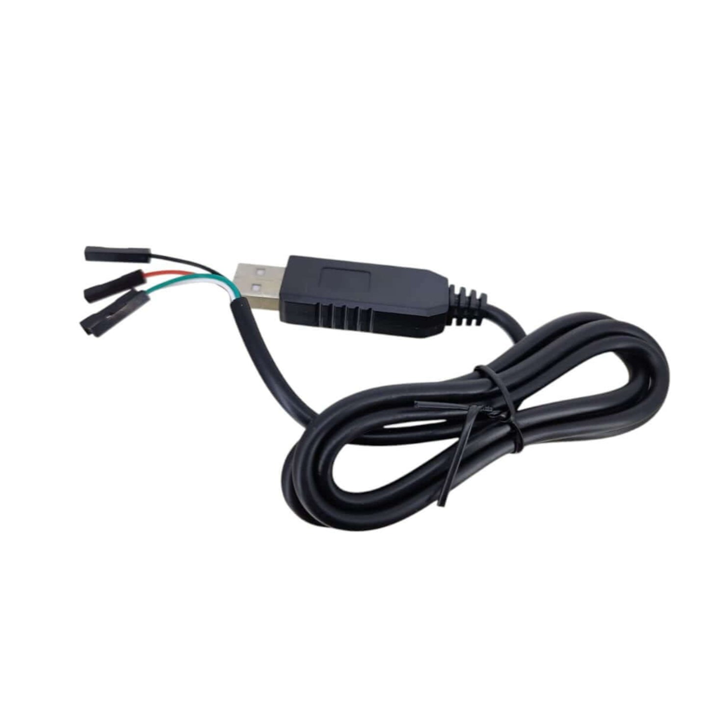 USB to TTL Serial Adapter Cable with CH340 chip for connecting microcontrollers and serial devices, 1M in length.