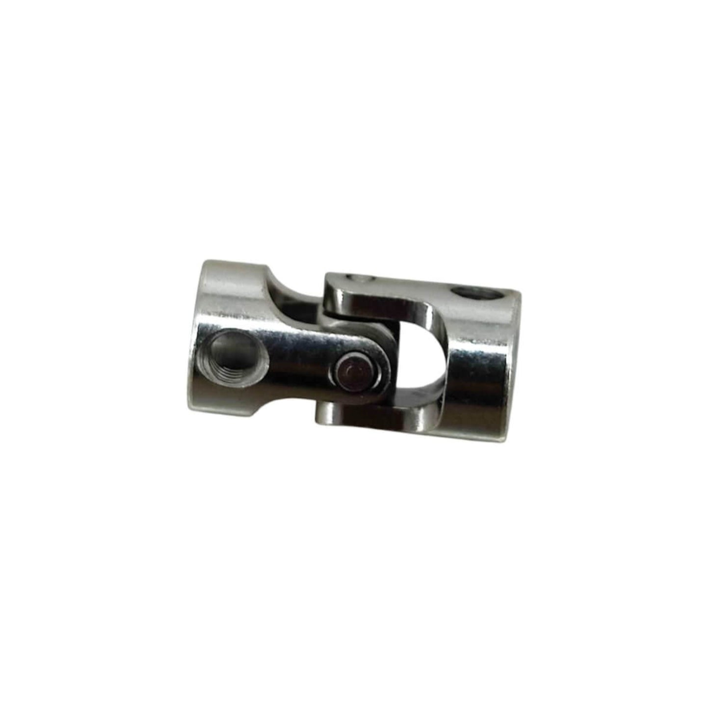 Universal coupling with 5mm inner diameter and 23mm length, made of durable steel for RC vehicles and machinery.