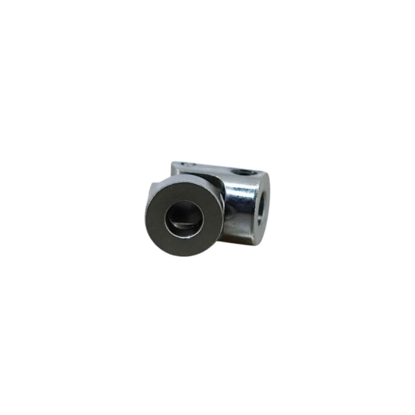 Universal coupling with 5mm inner diameter and 23mm length, made from premium 45# steel iron.