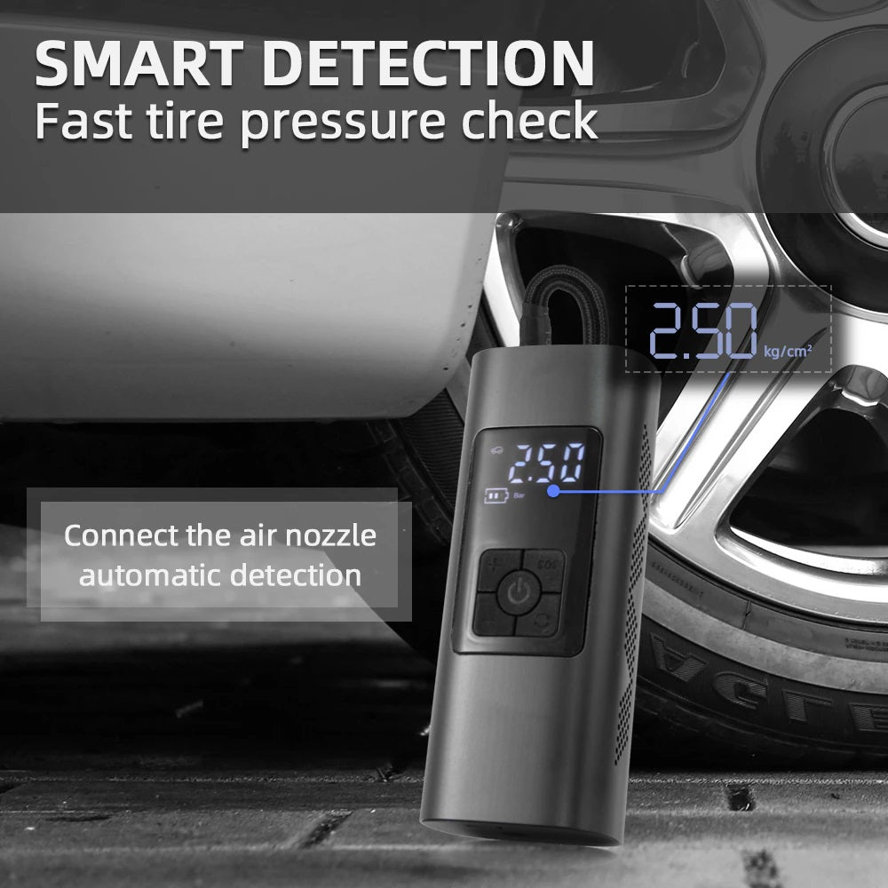 Car Portable Air Compressor Inflator Pump Rechargeable