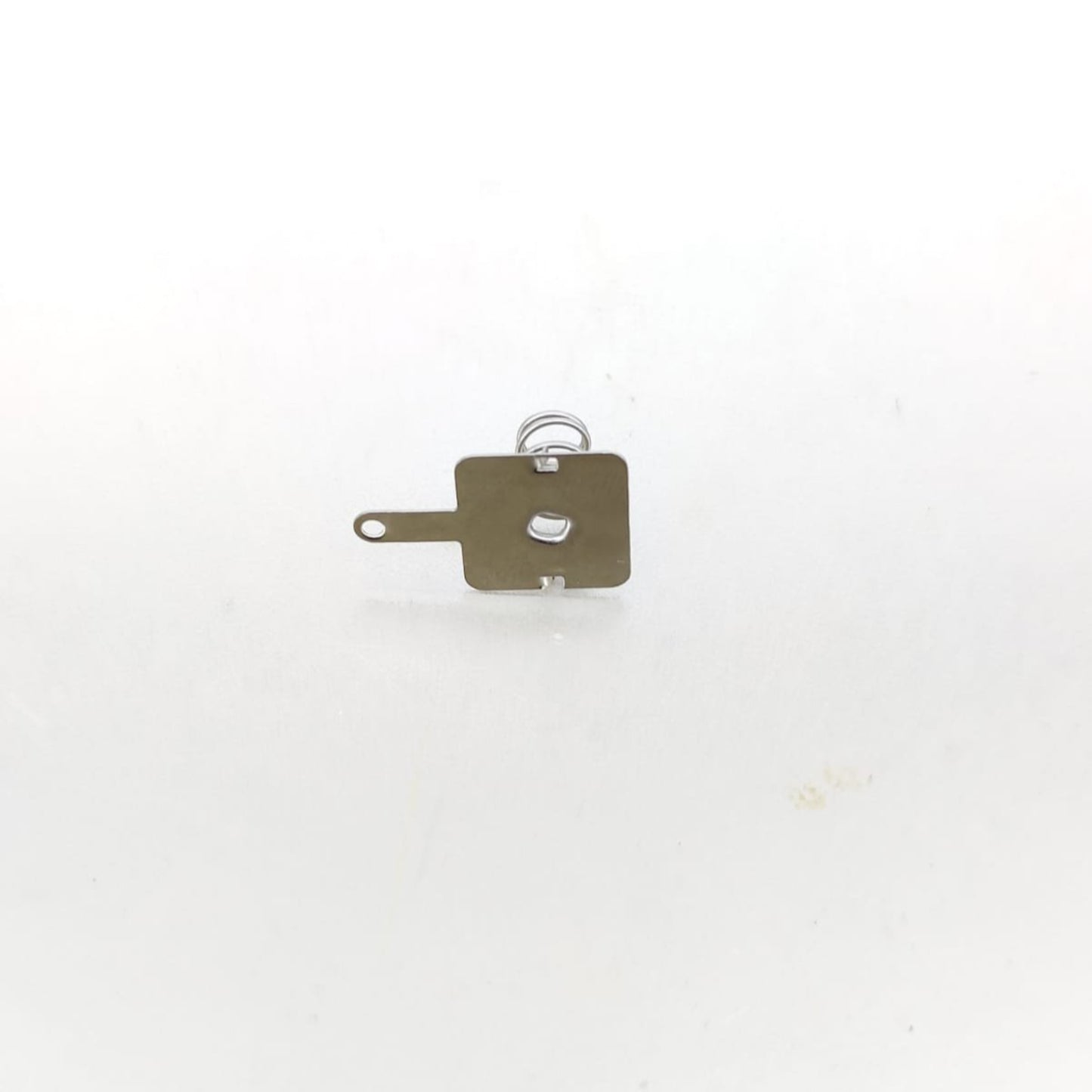 Battery spring contact piece for AA or AAA batteries, 10pcs set, fits positive and negative terminals, plate size 13mm x 12mm.