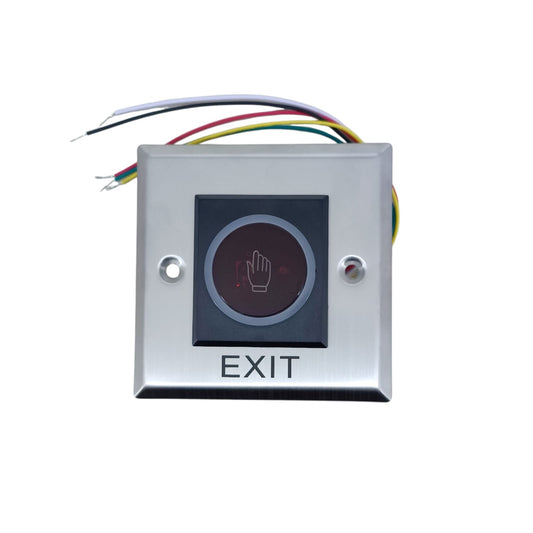 Front view of a No Touch Infrared Exit Button for a door access control system.