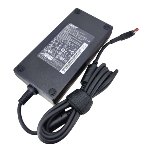 Acer 19.5V 9.23A laptop charger with power cord, designed for Nitro and Predator gaming laptops.
