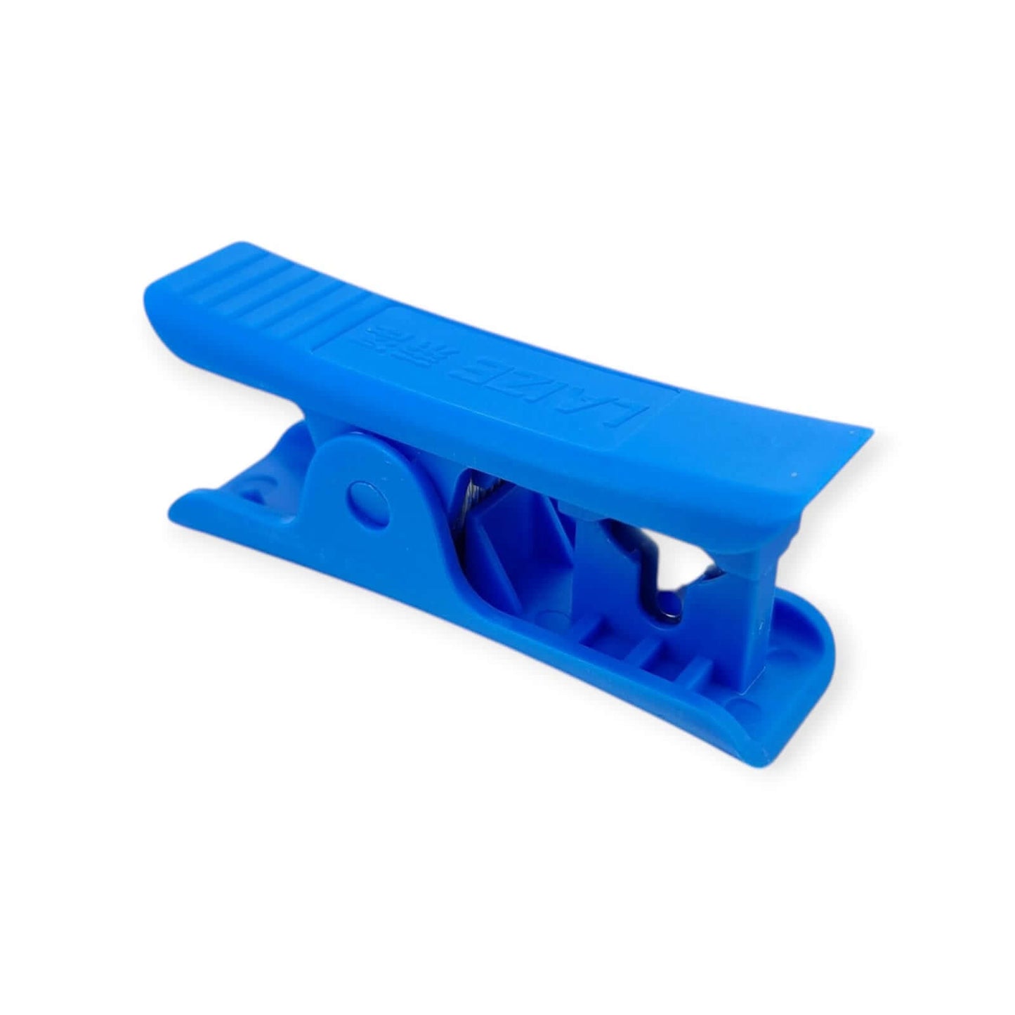 Blue professional pneumatic tube cutter designed for precise cutting of air hoses.