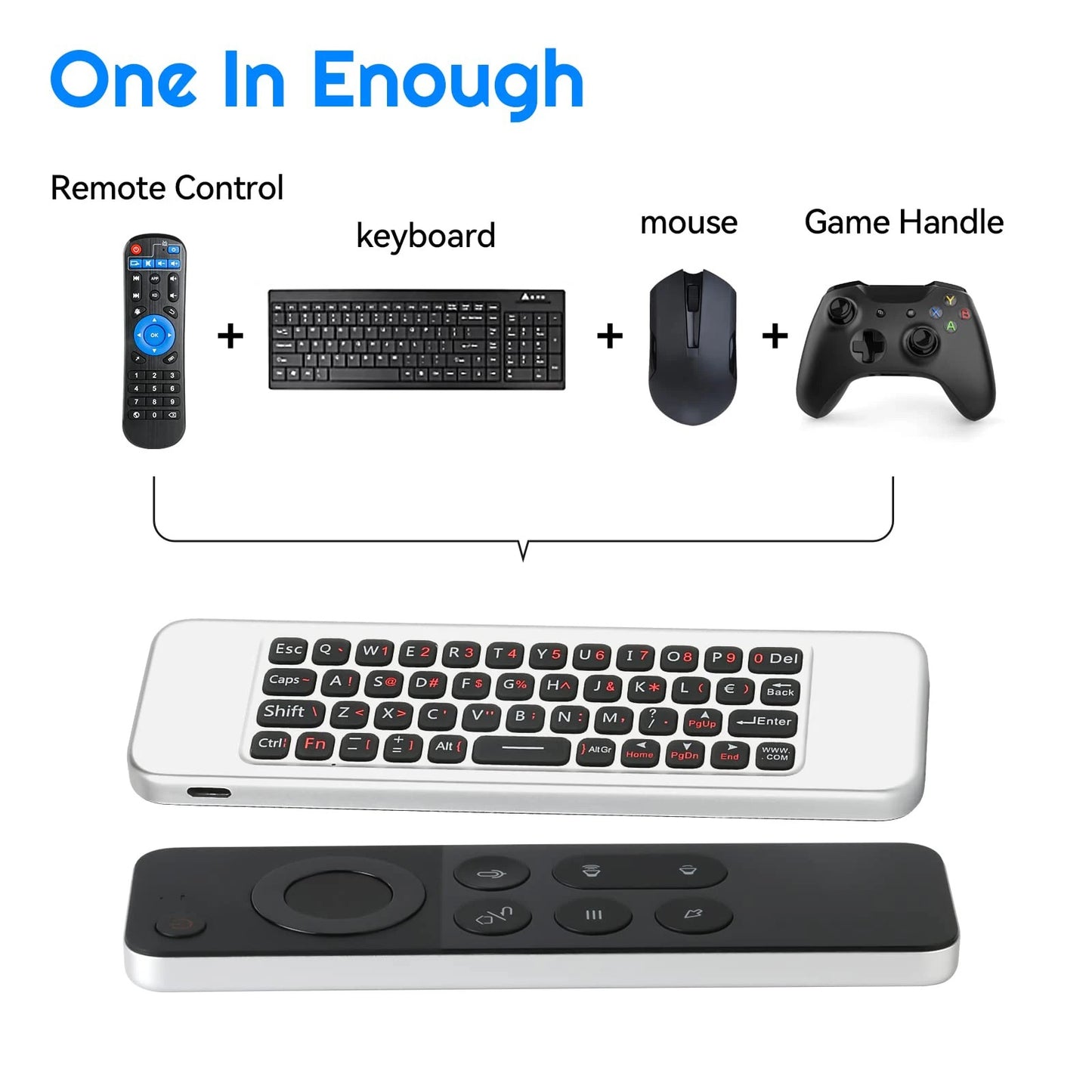 Air Mouse Wireless Keyboard Mouse Rechargeable