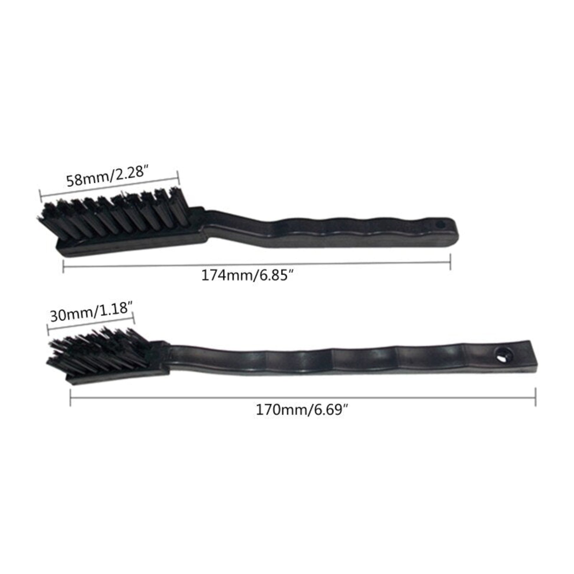 9pcs anti-static brushes for cleaning PCB, featuring varied bristle hardness and sizes, lightweight design for easy portability.
