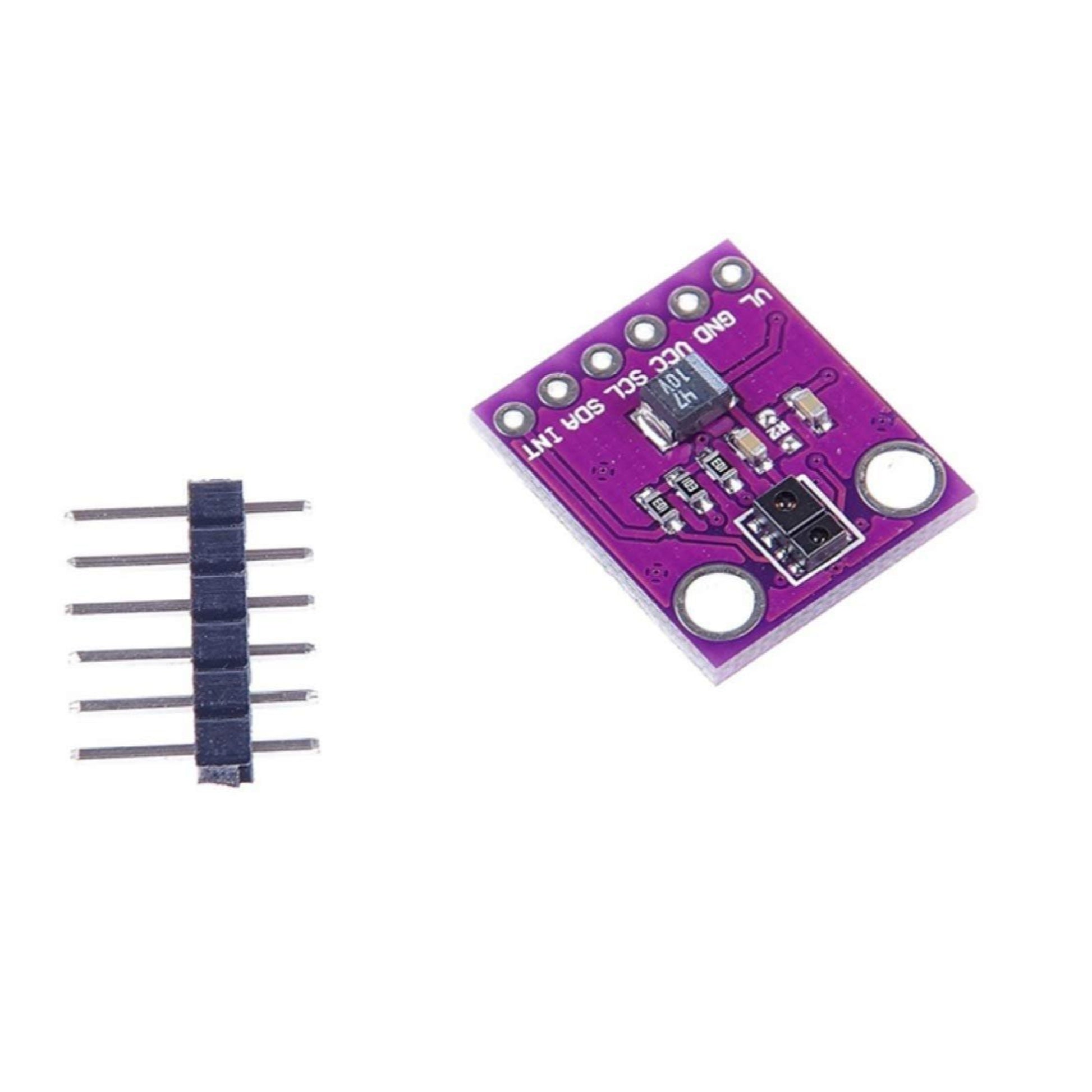 APDS-9930 Gesture Sensor Module for Arduino with breakout pins, designed for easy ambient light and proximity detection.