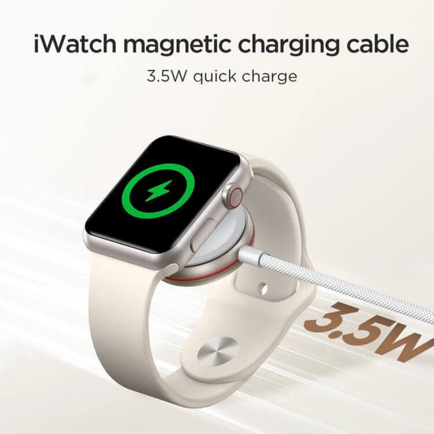 iWatch magnetic charging cable with 3.5W quick charge for fast and reliable charging