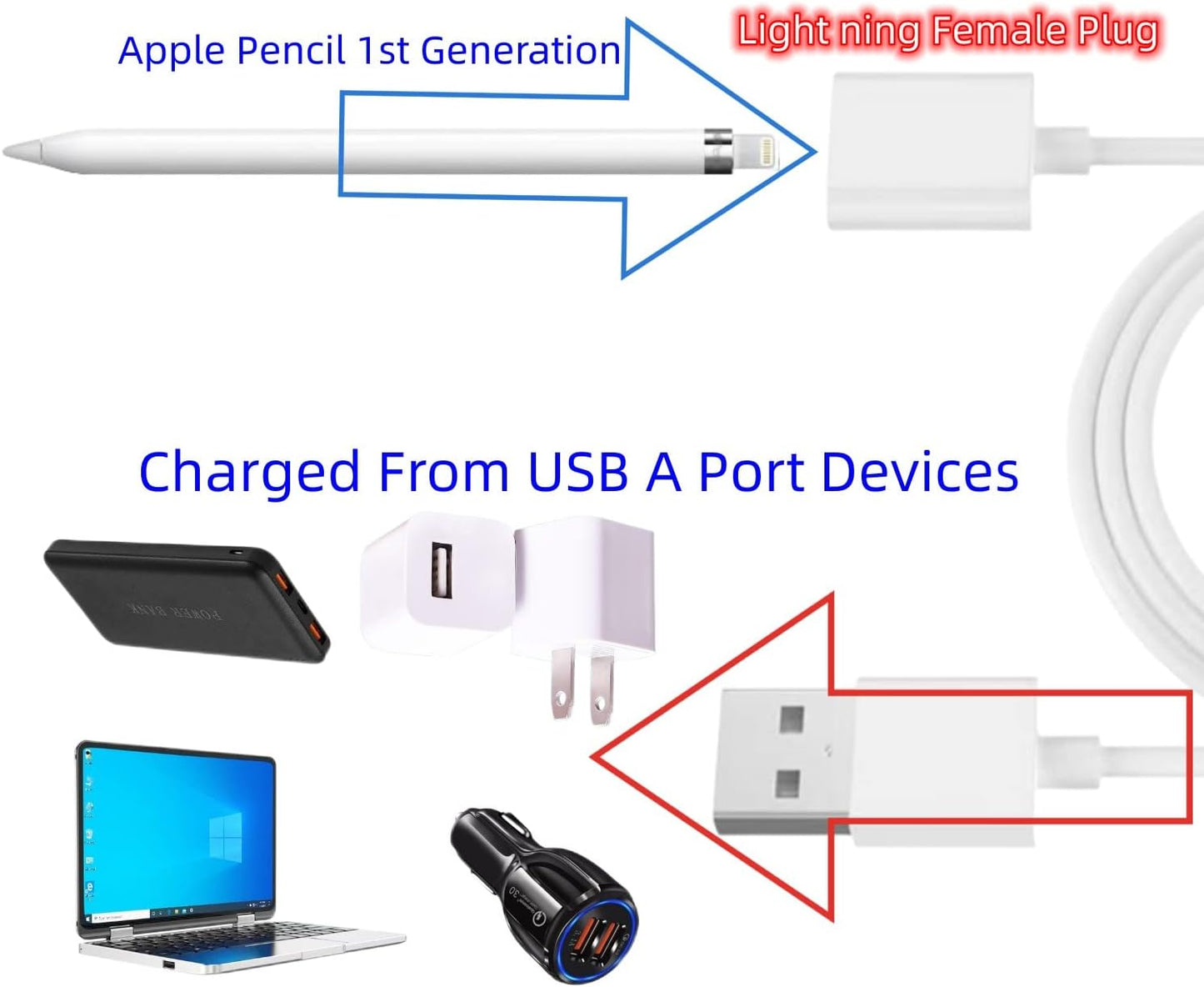 Apple Pencil 1st Charging Cable