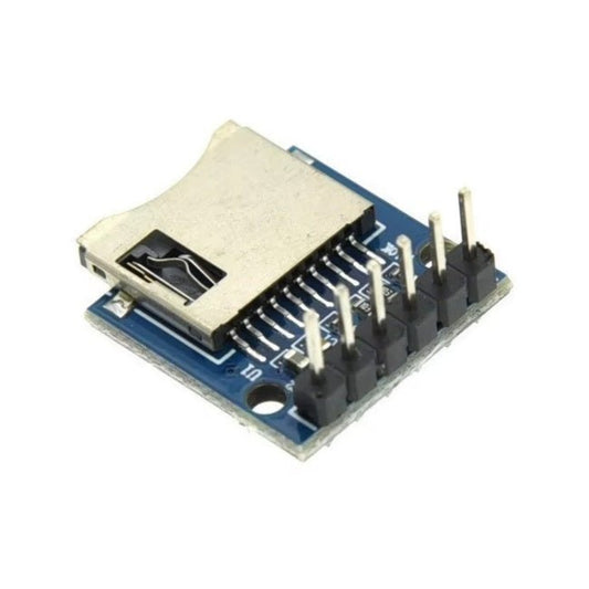 Mini Micro SD Card SPI Module for Arduino, compact design for easy data logging and file storage, plug-and-play integration.