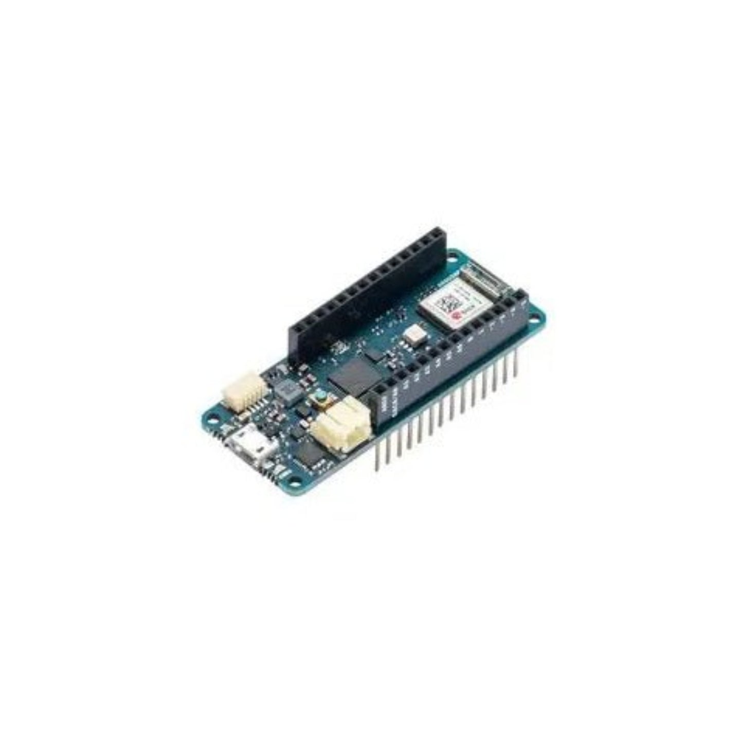 Arduino MKR WiFi 1010 board, features SAMD21 ARM Cortex-M0+, 32KB RAM, 256KB Flash, ideal for IoT projects.